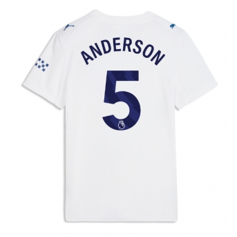 Manchester City Elliot Anderson #5 Maglia Gara Terza Repliche 2026-27 Donna Maniche Corte